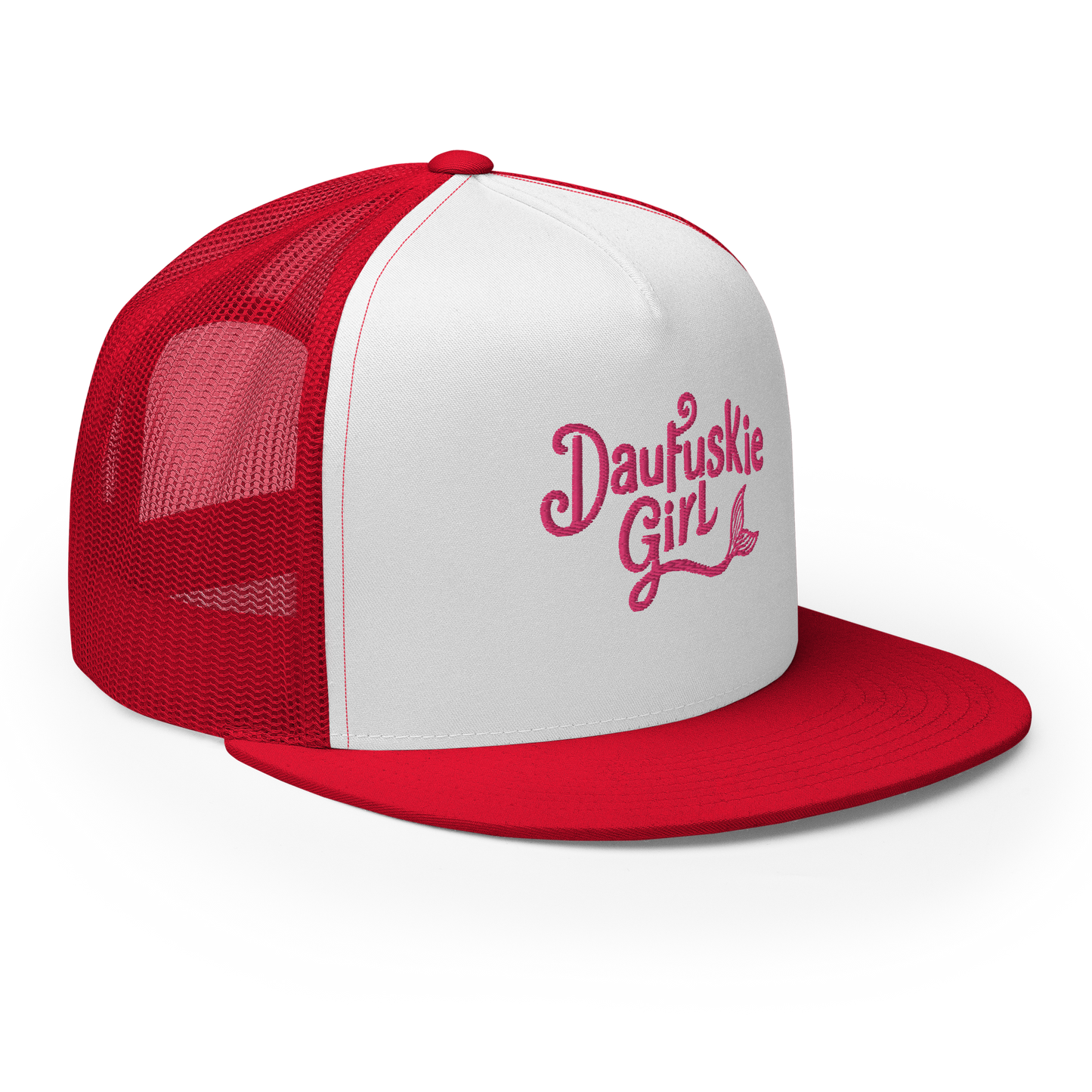 Daufuskie Girl Flat Bill Trucker Cap