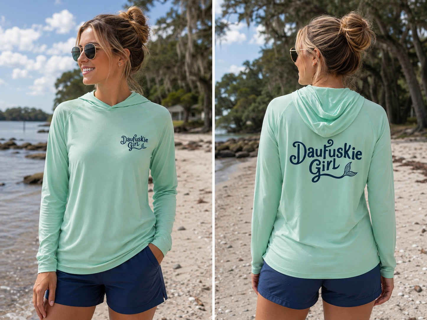 Daufuskie Girl UPF Hooded Long Sleeve