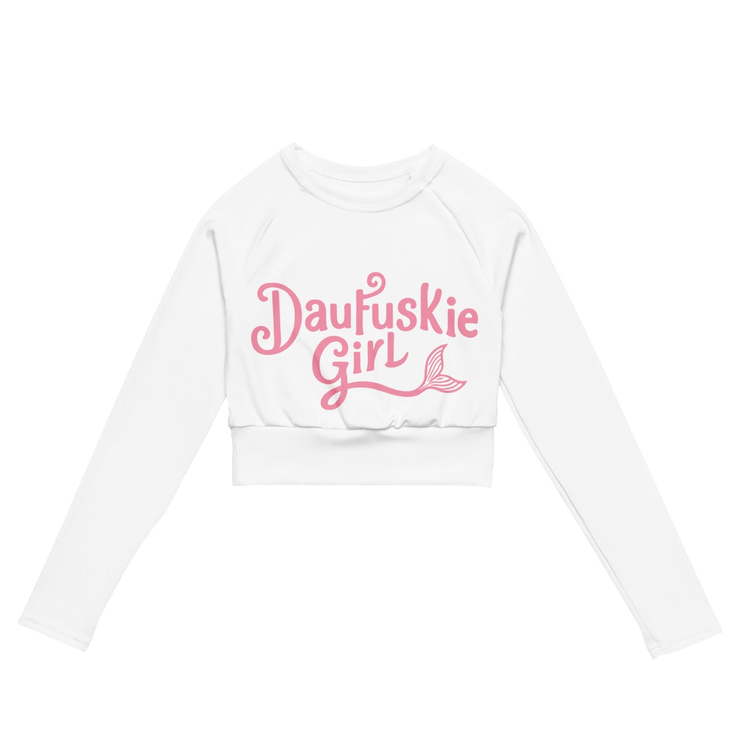 Daufuskie Girl Recycled long-sleeve crop top