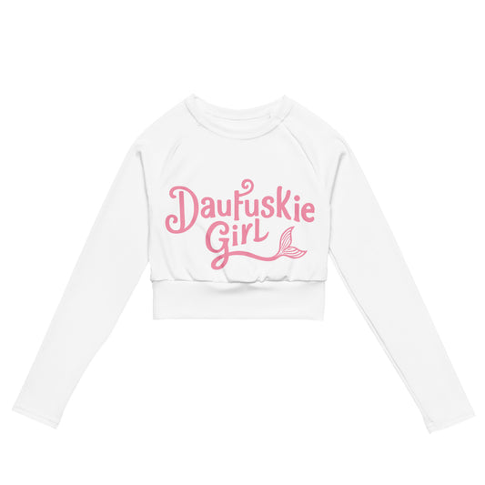 Daufuskie Girl Recycled long-sleeve crop top
