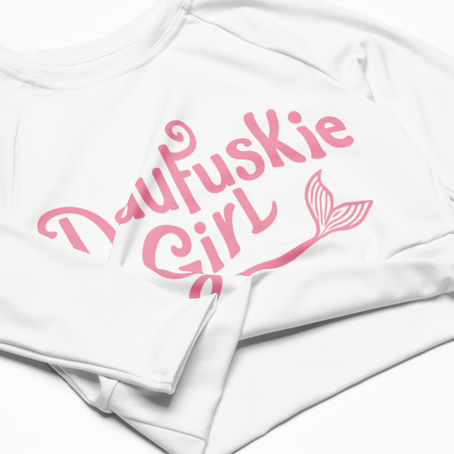 Daufuskie Girl Recycled long-sleeve crop top